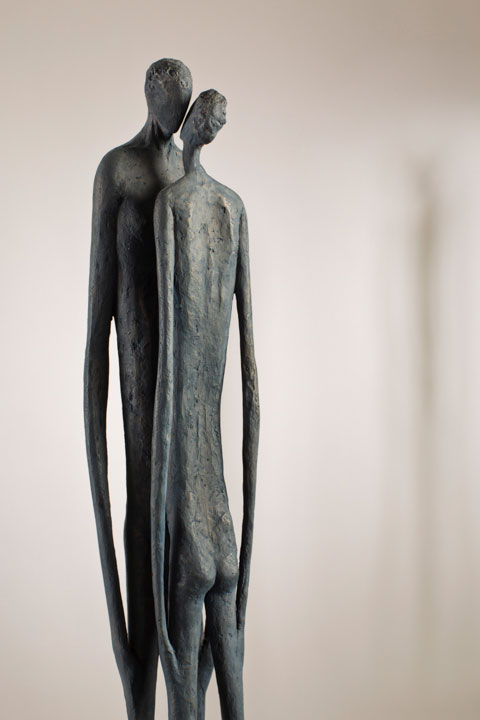 Animus, Sculpture Bronze, encastrement, completude, sculpture couple, sculpture amour, animus anima, anima, sculpture anima