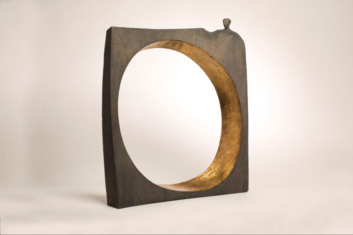 La que sabe, Sculpture Bronze, La Grande Mère, Celle qui sait, Vide, plein, vide plein, sculpture vide, sculpture vide plein, cercle, sculpture 