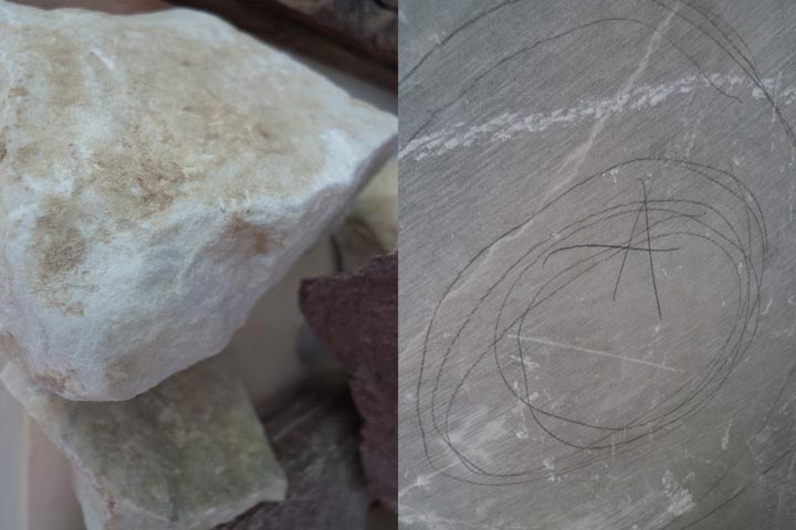 Chloe Desrousseaux, Atelier, matiere, Sculpture, Entendre MATIERE parler, transparence albatre, cire rouge, ecorce bouleau, sculpture ecorce