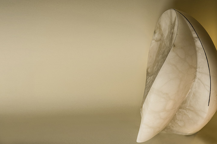 Sculpture albatre, sculpture albâtre, marbre, sculpture contemplation, contemplation, sculpture apaisement, apaisement, sculpture silence, sculp