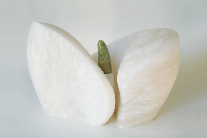 Individuation, sculpture individuation, trouver sa peau, trouver sa place, carte XXI tarot, sculpture baies vitrees, sculpture bronze, sculpture